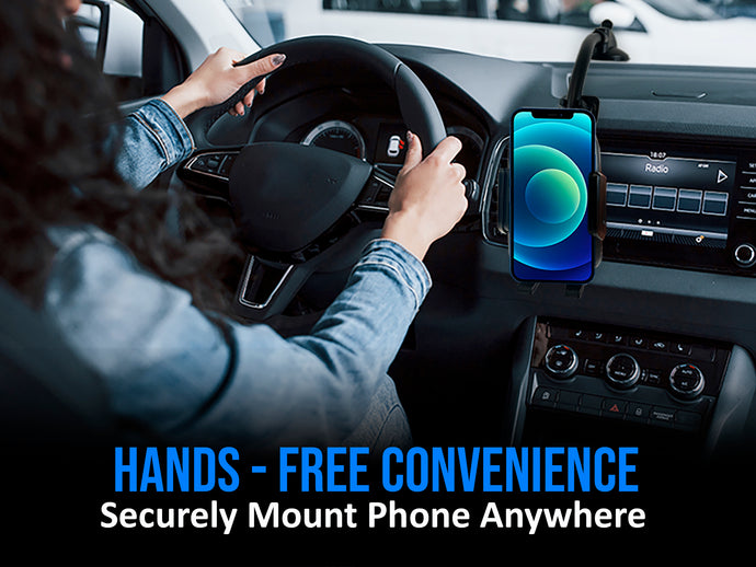 Discover the Ultimate Car Phone Mount Holder with Long Neck Anti-Shake Cradle!