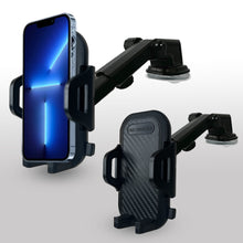Load image into Gallery viewer, Car Phone Mount Holder with Adaptable Cradle Adjustable Long Neck for Windshield Dashboard
