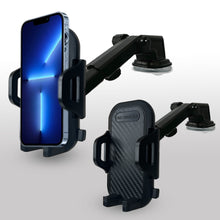 Load image into Gallery viewer, Car Phone Mount Holder with Adaptable Cradle Adjustable Long Neck for Windshield Dashboard