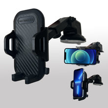 Load image into Gallery viewer, Car Phone Mount Holder with Adaptable Cradle Adjustable Long Neck for Windshield Dashboard