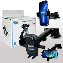 Load image into Gallery viewer, Car Phone Mount Holder One Touch Adjustable Long Neck for Windshield Dashboard Desk