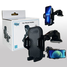 Load image into Gallery viewer, Car Phone Mount Holder with Adaptable Cradle Adjustable Long Neck for Windshield Dashboard