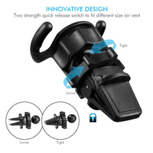 Load image into Gallery viewer, Air Vent Mount Phone Holder with Adjustable Switch Lock for Popsocket with 360 Rotation