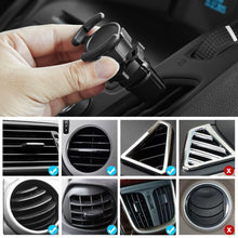 Load image into Gallery viewer, Air Vent Mount Phone Holder with Adjustable Switch Lock for Popsocket with 360 Rotation