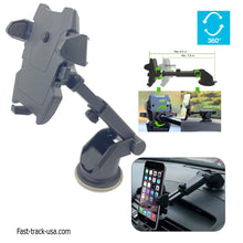 Load image into Gallery viewer, Car Phone Mount Holder Adjustable Long Neck One Touch Windshield Dashboard Desk