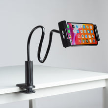 Load image into Gallery viewer, Tablet Holder Phone 2-In-1 with Flexible Long Arm. Bedside Desk Mount Bracket Stand
