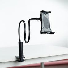 Load image into Gallery viewer, Tablet Holder Phone 2-In-1 with Flexible Long Arm. Bedside Desk Mount Bracket Stand
