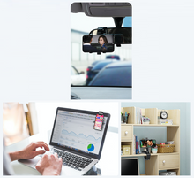 Load image into Gallery viewer, Car Phone Mount Holder with Adjustable Bracket Car Cell Phone Mount Holder for Desk Rear Mirror and Sun Visor