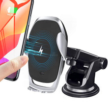 Load image into Gallery viewer, Universal Wireless Car Phone Charger Mount Holder Automatic Clamping