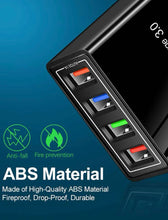 Load image into Gallery viewer, USB Wall Charger Plug Block Cube 4 Port Portable Quick Charger