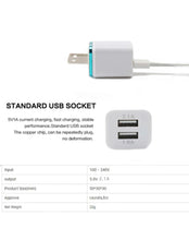 Load image into Gallery viewer, USB Wall Charger Plug Block Cube 2 Port Portable Fast Charger