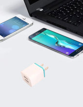 Load image into Gallery viewer, USB Wall Charger Plug Block Cube 2 Port Portable Fast Charger