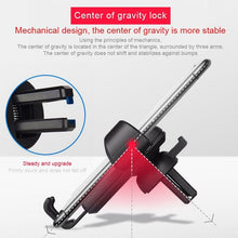Load image into Gallery viewer, Car Phone Mount Gravity Holder for Air Vent. Compatible with 4 to 6.4 inch width mobile phone