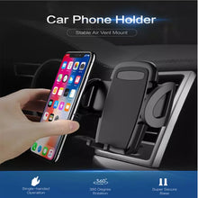 Load image into Gallery viewer, Car Air Vent Mount Cell Phone Mount Holder with Adjustable Cradle
