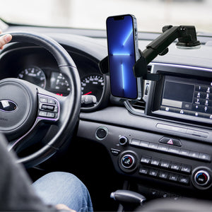Car Phone Mount Holder One Touch Adjustable Long Neck for Windshield Dashboard Desk