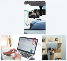 Load image into Gallery viewer, Car Phone Mount Holder with Adjustable Bracket Car Cell Phone Mount Holder for Desk Rear Mirror and Sun Visor
