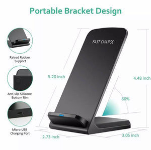 Wireless QI Charger Stand Dock Holder