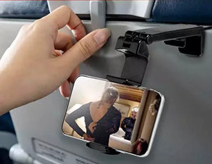 Universal Airplane Seat Phone Stand Multi-Directional Dual 360 Degree Rotation Handsfree Phone Holder